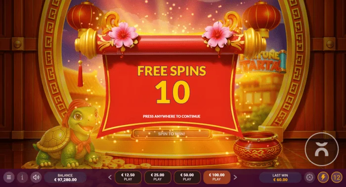 Fortune Tarta – spuštění Free Spins